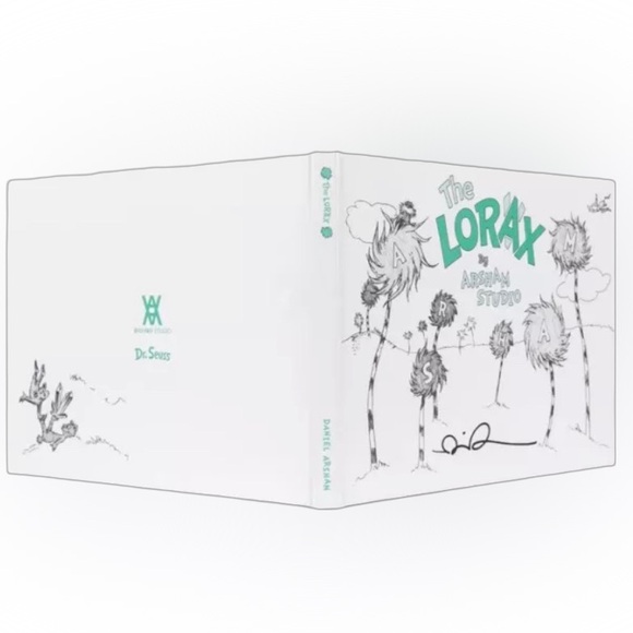 Daniel Arsham Signed Dr Seuss The Lorax Art Book Studio and Sticker - Picture 3 of 5